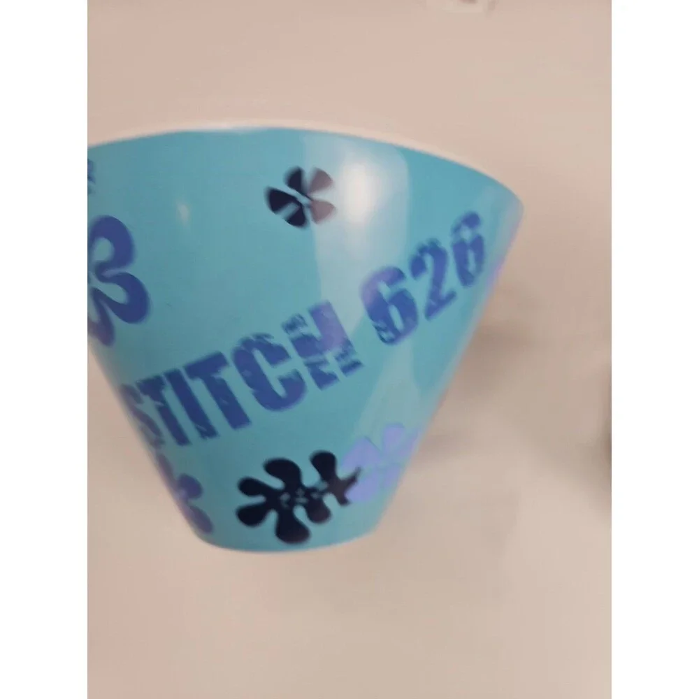 Disney Lilo & Stitch Ceramic Ramen Bowl Set 2 Tropical Chopstick Bowls w/Plush